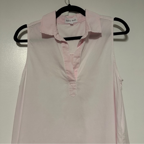 Bella Dahl Sleeveless A-line Light Pink Collar Dress Size Small - Picture 6 of 10